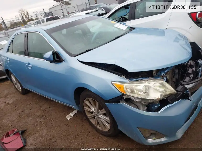 4T4BF1FK6DR301135 2013 Toyota Camry Xle