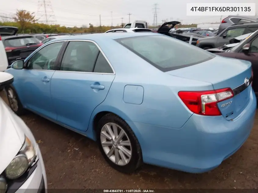 4T4BF1FK6DR301135 2013 Toyota Camry Xle