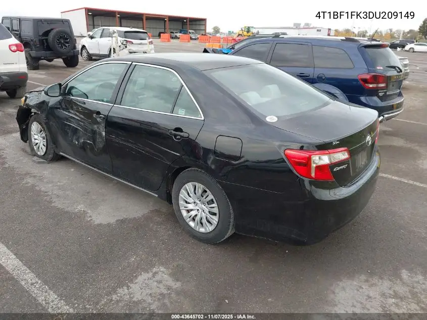4T1BF1FK3DU209149 2013 Toyota Camry Le