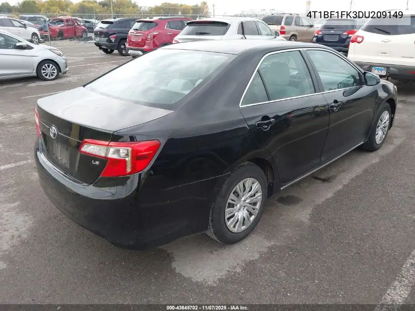 4T1BF1FK3DU209149 2013 Toyota Camry Le