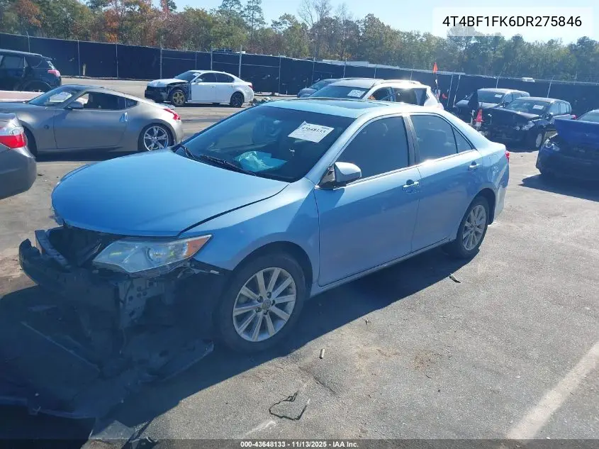 4T4BF1FK6DR275846 2013 Toyota Camry Xle