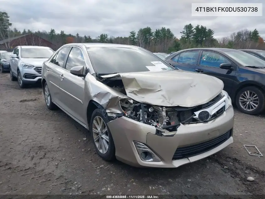 4T1BK1FK0DU530738 2013 Toyota Camry Xle V6