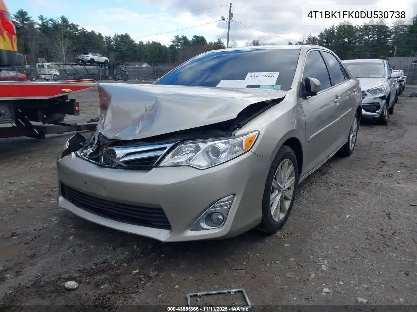 4T1BK1FK0DU530738 2013 Toyota Camry Xle V6