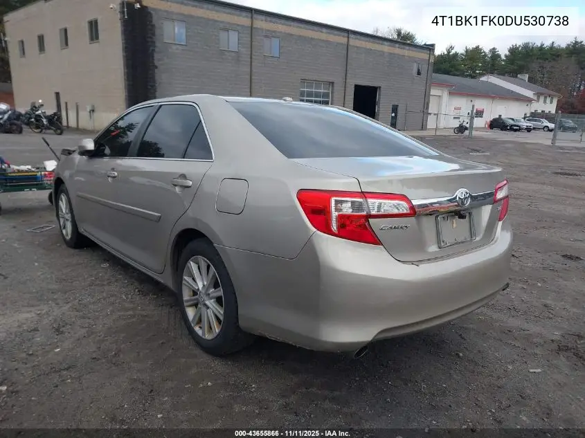 4T1BK1FK0DU530738 2013 Toyota Camry Xle V6