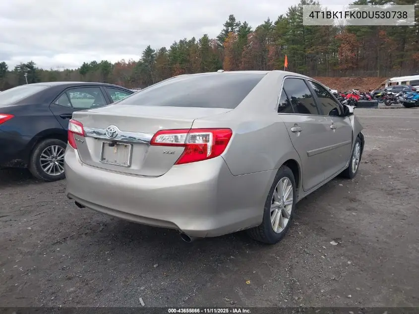 4T1BK1FK0DU530738 2013 Toyota Camry Xle V6