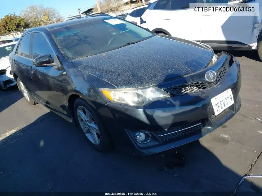 4T1BF1FK0DU663455 2013 Toyota Camry Se