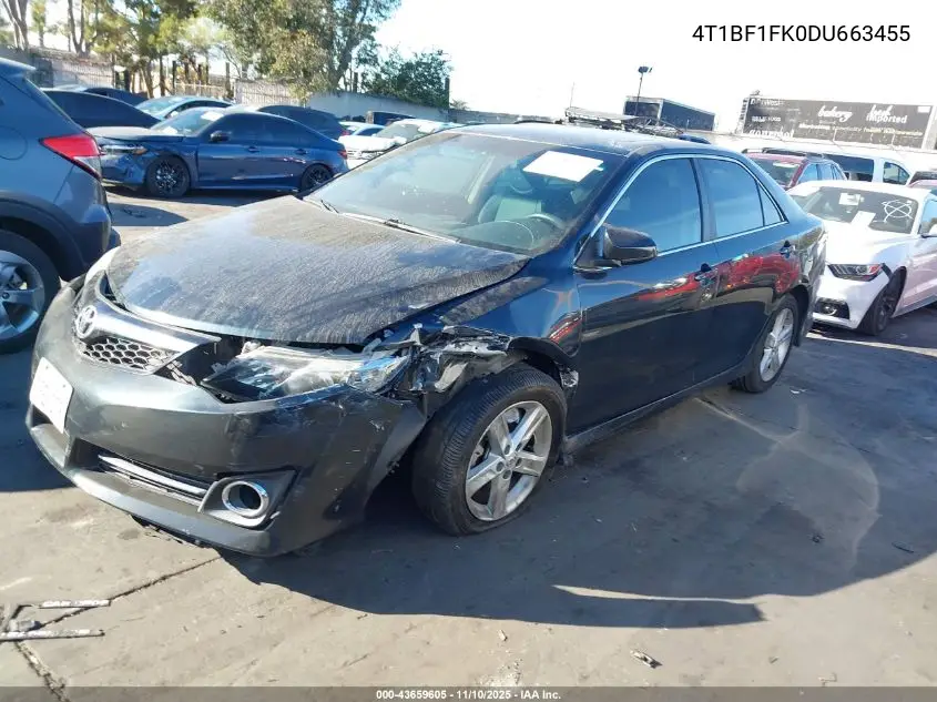 4T1BF1FK0DU663455 2013 Toyota Camry Se