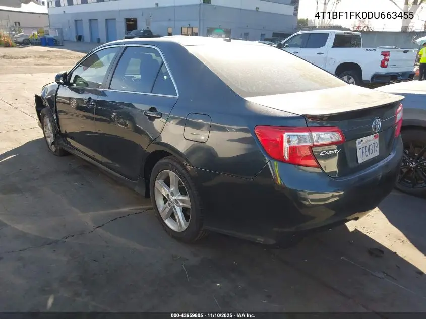 4T1BF1FK0DU663455 2013 Toyota Camry Se