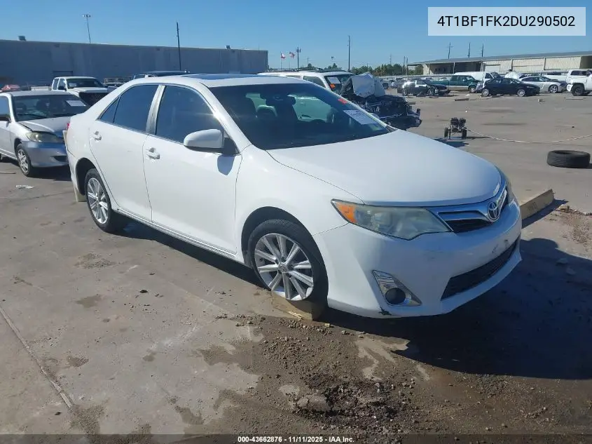 4T1BF1FK2DU290502 2013 Toyota Camry Xle