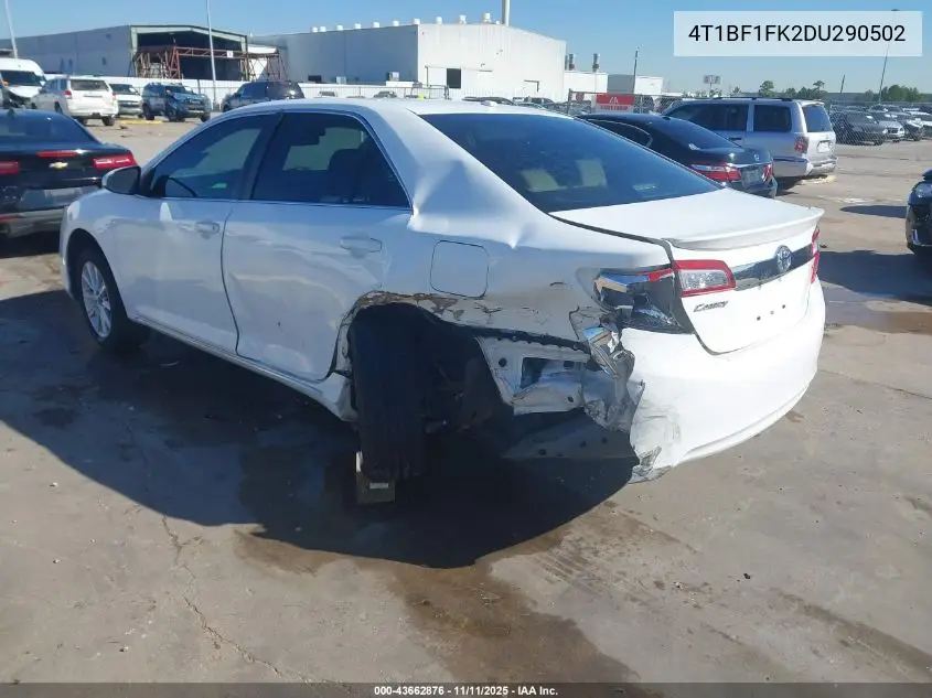 4T1BF1FK2DU290502 2013 Toyota Camry Xle