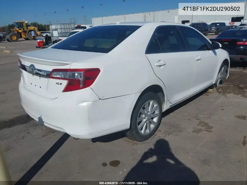 4T1BF1FK2DU290502 2013 Toyota Camry Xle