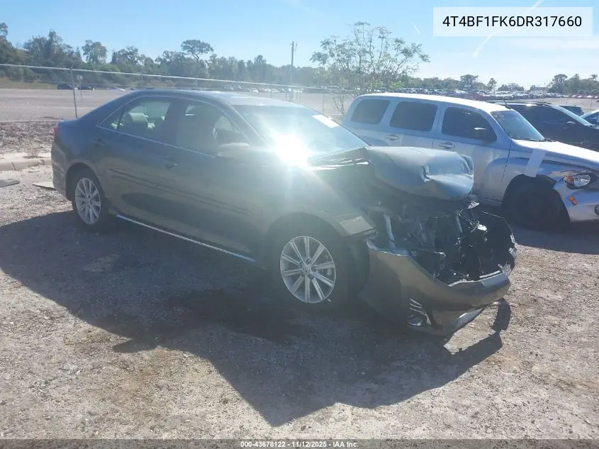 4T4BF1FK6DR317660 2013 Toyota Camry Xle