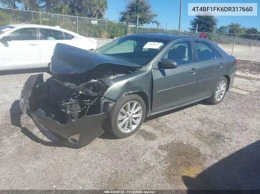 4T4BF1FK6DR317660 2013 Toyota Camry Xle