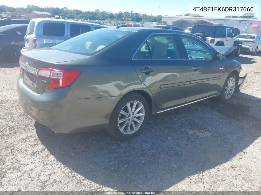 4T4BF1FK6DR317660 2013 Toyota Camry Xle