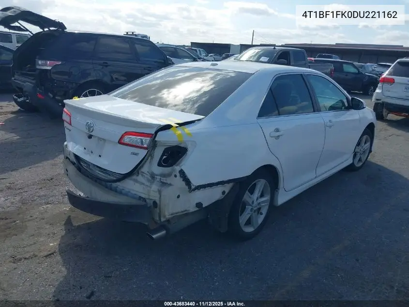 4T1BF1FK0DU221162 2013 Toyota Camry Se