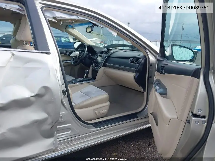 4T1BD1FK7DU089751 2013 Toyota Camry Hybrid Xle