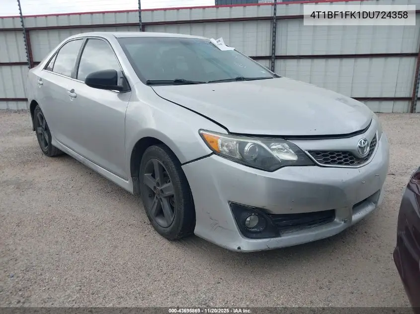 4T1BF1FK1DU724358 2013 Toyota Camry Se