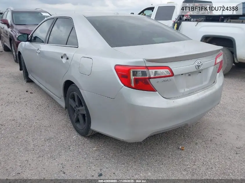 4T1BF1FK1DU724358 2013 Toyota Camry Se