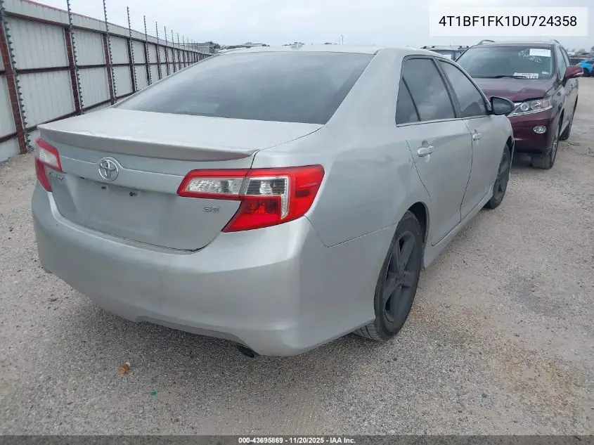 4T1BF1FK1DU724358 2013 Toyota Camry Se