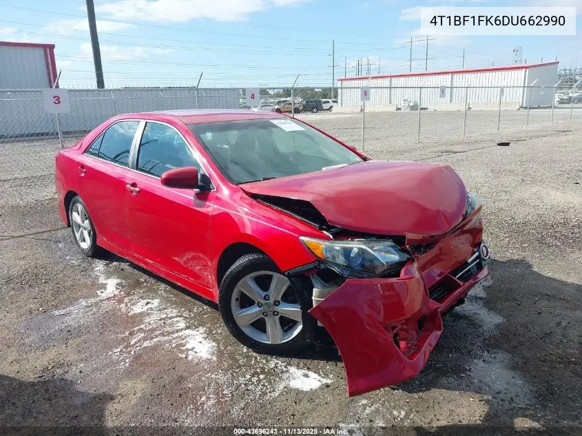 4T1BF1FK6DU662990 2013 Toyota Camry Se