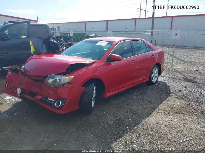 4T1BF1FK6DU662990 2013 Toyota Camry Se