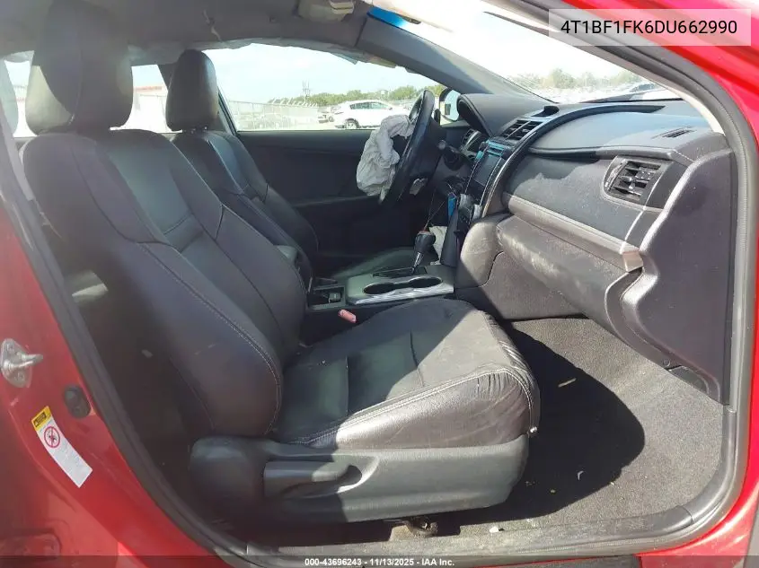 4T1BF1FK6DU662990 2013 Toyota Camry Se
