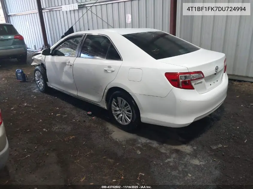 4T1BF1FK7DU724994 2013 Toyota Camry Le