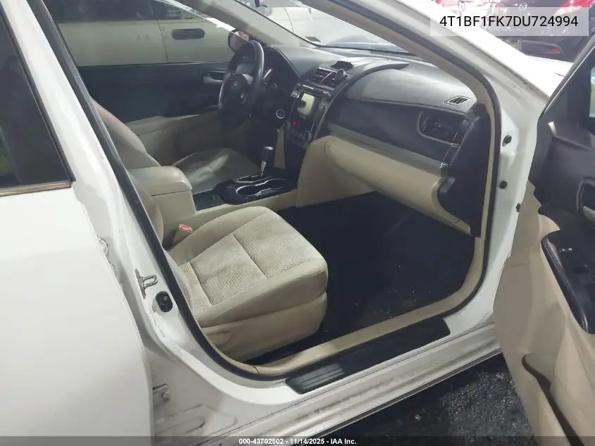 4T1BF1FK7DU724994 2013 Toyota Camry Le