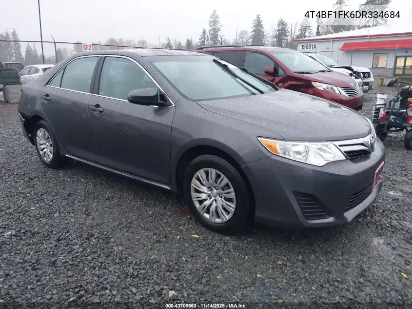 4T4BF1FK6DR334684 2013 Toyota Camry Le
