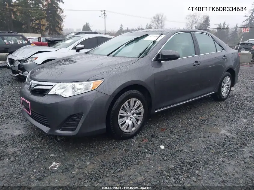 4T4BF1FK6DR334684 2013 Toyota Camry Le