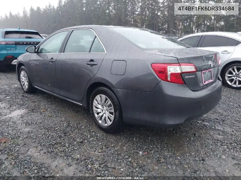 4T4BF1FK6DR334684 2013 Toyota Camry Le