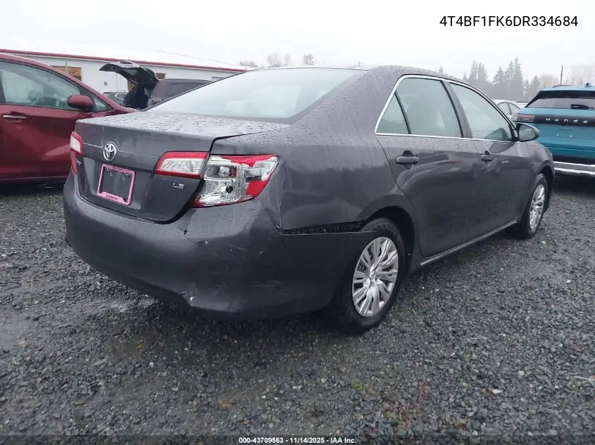 4T4BF1FK6DR334684 2013 Toyota Camry Le
