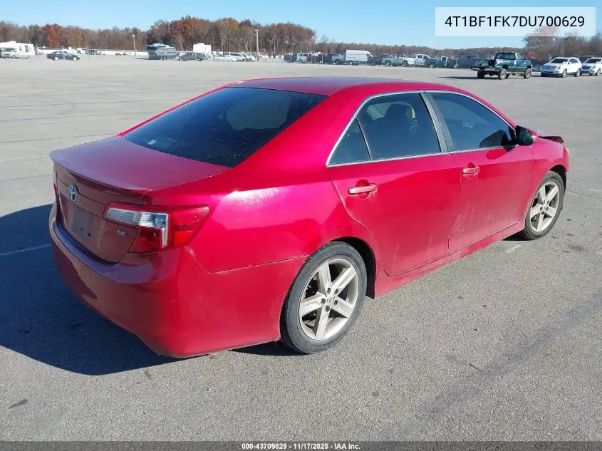 4T1BF1FK7DU700629 2013 Toyota Camry Se
