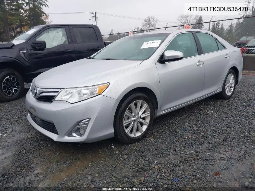 4T1BK1FK3DU536470 2013 Toyota Camry Xle V6