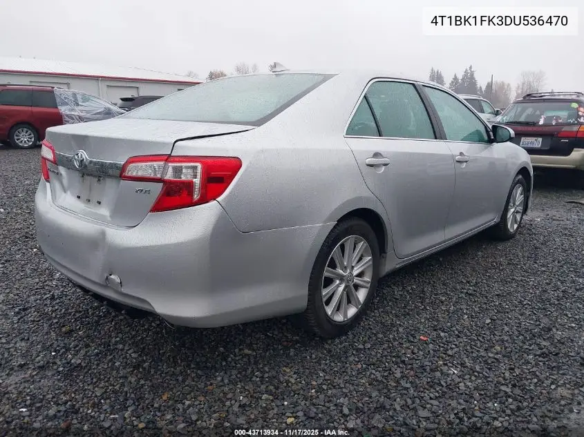 4T1BK1FK3DU536470 2013 Toyota Camry Xle V6