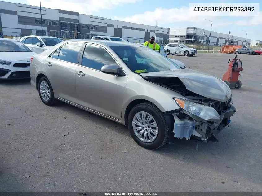 4T4BF1FK6DR293392 2013 Toyota Camry Le