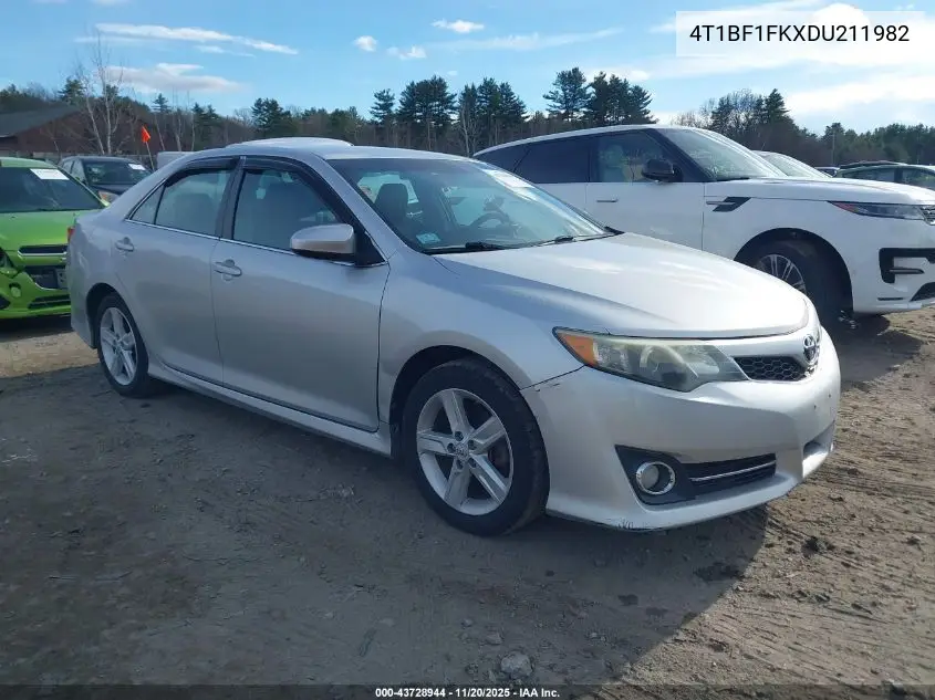 4T1BF1FKXDU211982 2013 Toyota Camry Se