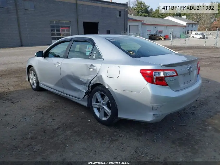 4T1BF1FKXDU211982 2013 Toyota Camry Se