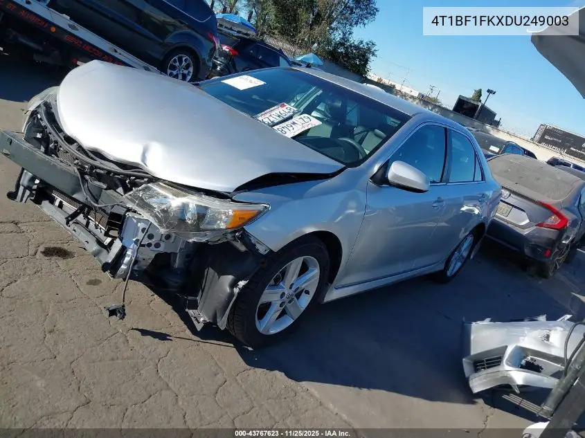 4T1BF1FKXDU249003 2013 Toyota Camry Se