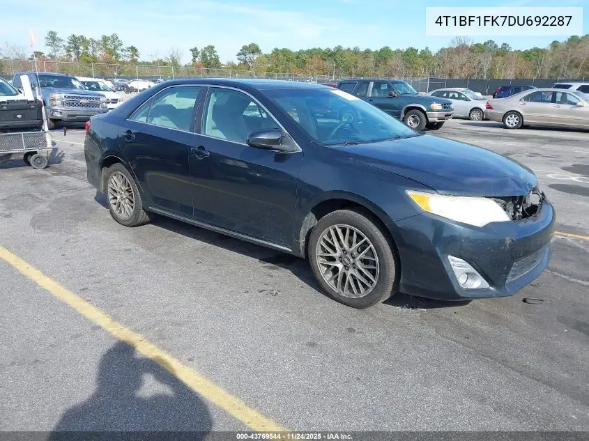 4T1BF1FK7DU692287 2013 Toyota Camry Xle