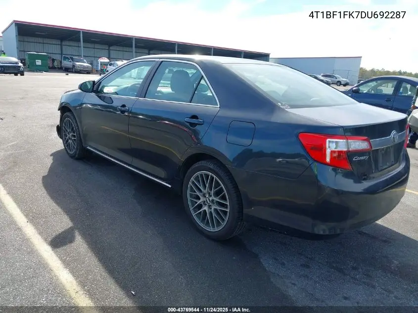4T1BF1FK7DU692287 2013 Toyota Camry Xle