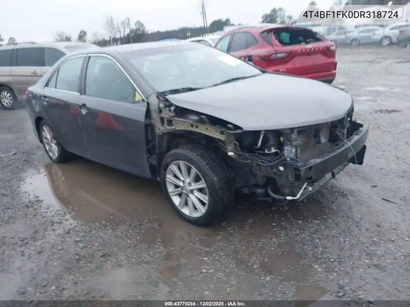 4T4BF1FK0DR318724 2013 Toyota Camry Xle