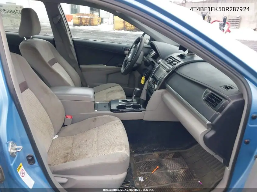 4T4BF1FK5DR287924 2013 Toyota Camry Le