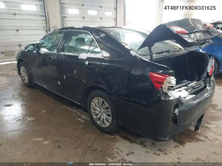 4T4BF1FK8DR331625 2013 Toyota Camry Le