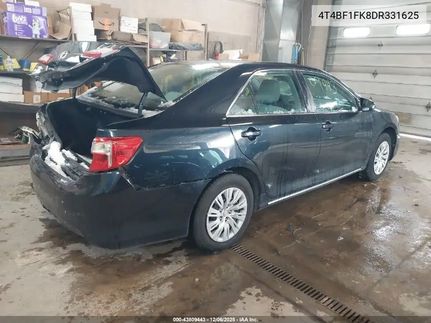 4T4BF1FK8DR331625 2013 Toyota Camry Le