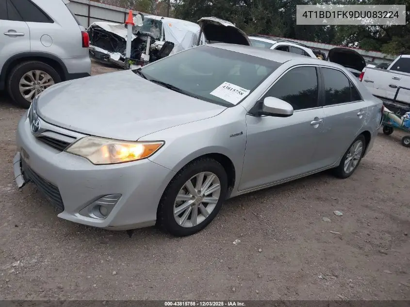 4T1BD1FK9DU083224 2013 Toyota Camry Hybrid Xle