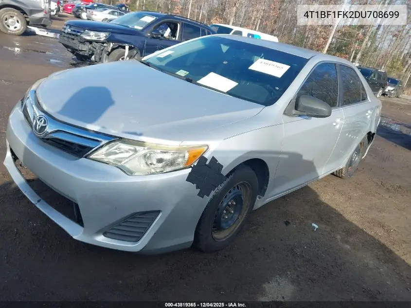 4T1BF1FK2DU708699 2013 Toyota Camry Le