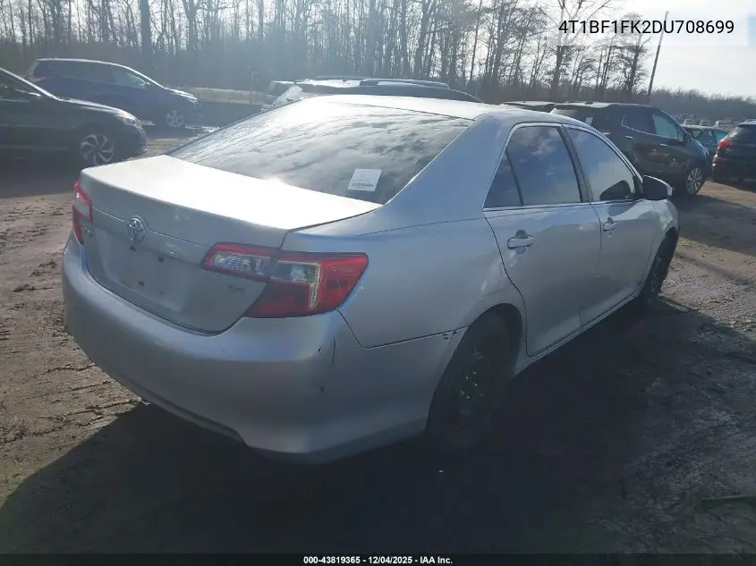 4T1BF1FK2DU708699 2013 Toyota Camry Le