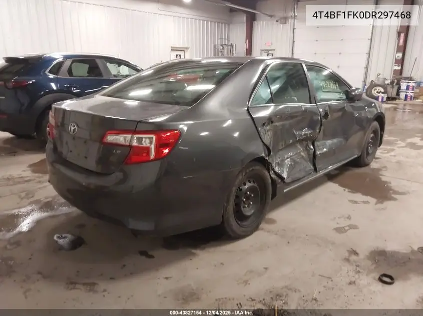 4T4BF1FK0DR297468 2013 Toyota Camry Le