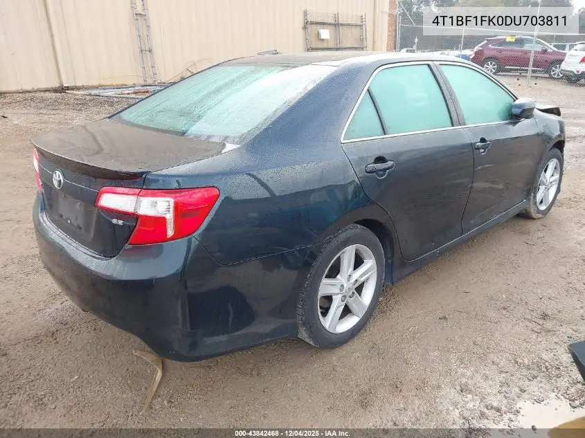4T1BF1FK0DU703811 2013 Toyota Camry Se
